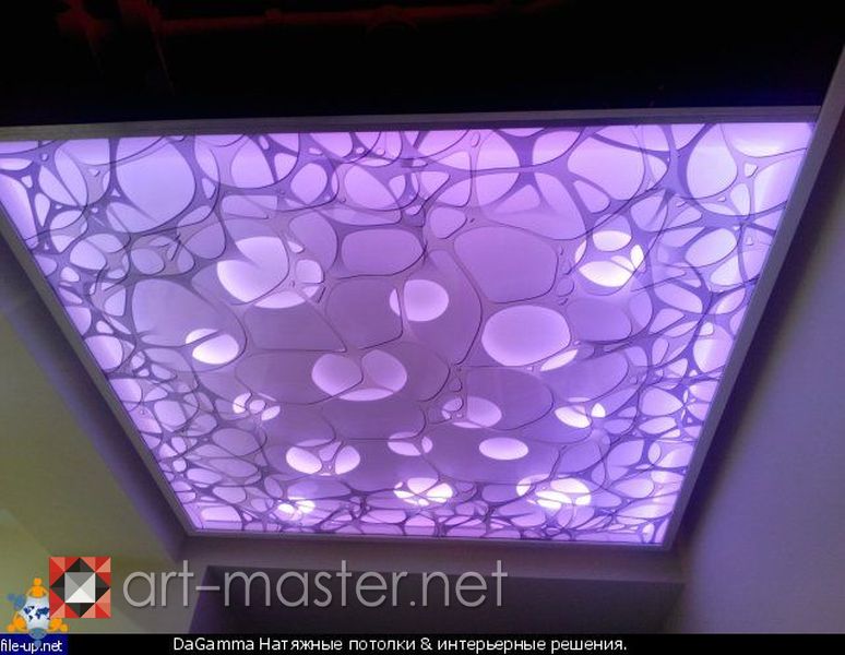 резной натяжной потолок 2